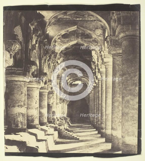 Arcade in Quadrangle, 1858. Creator: Captain Linnaeus Tripe.