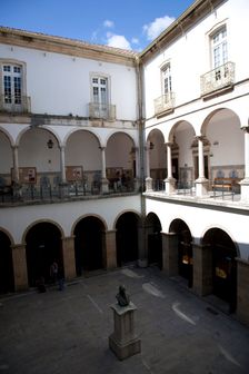 Arcaded courtyard, University of Coimbra, Portugal, 2009. Creator: Samuel Magal