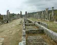 Arcaded Street, Perge, Anatolia, Turkey, 1999. Creator: LTL