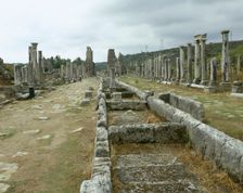 Arcaded Street, Perge, Anatolia, Turkey, 1999. Creator: LTL