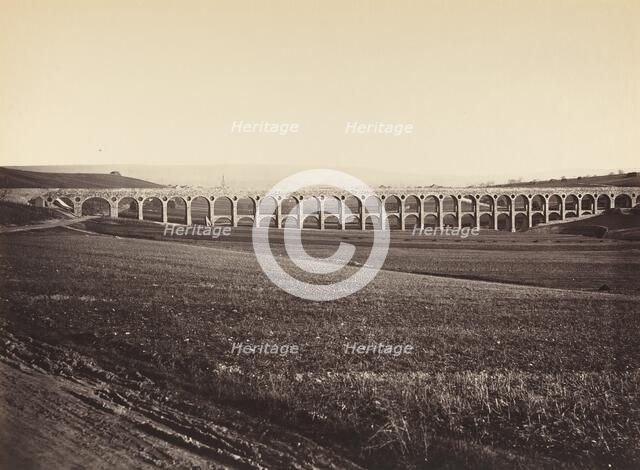 Arcades de pont sur Vanne (Arcades, Bridge over the Vanne), 1873. Creator: Hippolyte-Auguste Collard.