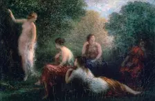 Arcadia, Woman Bathing 1836-1904. Artist: Henri Fantin-Latour