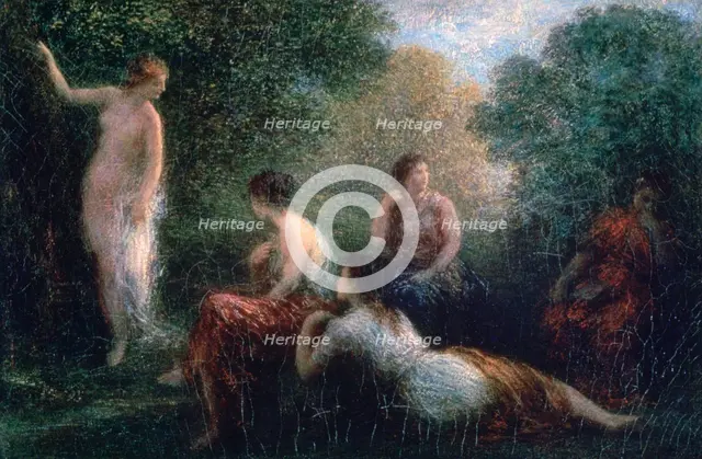 'Arcadia, Woman Bathing', 1836-1904. Artist: Henri Fantin-Latour