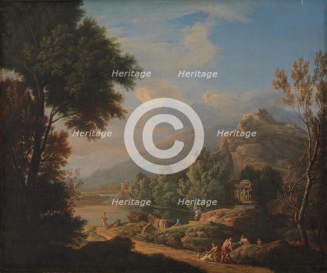 Arcadian Landscape, 1708-1741. Creator: Roman School.