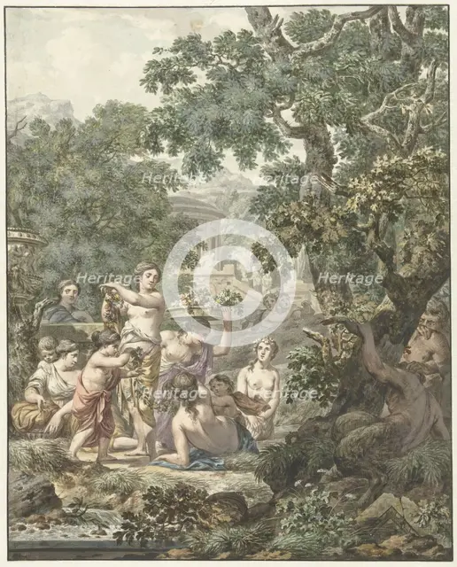 Arcadian landscape, 1765-1781. Creator: Jean Grandjean.