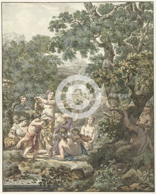 Arcadian landscape, 1765-1781. Creator: Jean Grandjean.