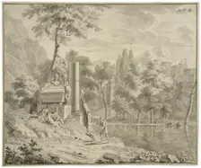 Arcadian landscape. Creator: Louis Fabritius Dubourg