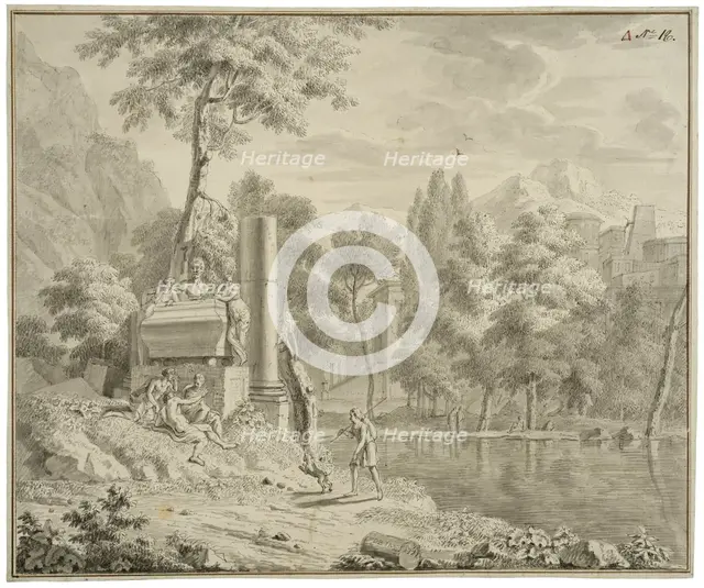 Arcadian landscape. Creator: Louis Fabritius Dubourg.