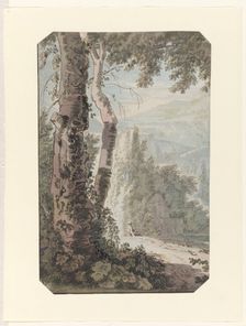 Arcadian landscape with a resting man by the water, c.1725-c.1750. Creator: Jacob van Liender