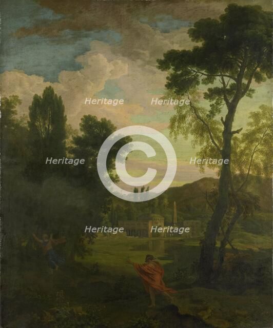Arcadian Landscape with Jupiter and Io, 1680-1726. Creator: Johannes Glauber.