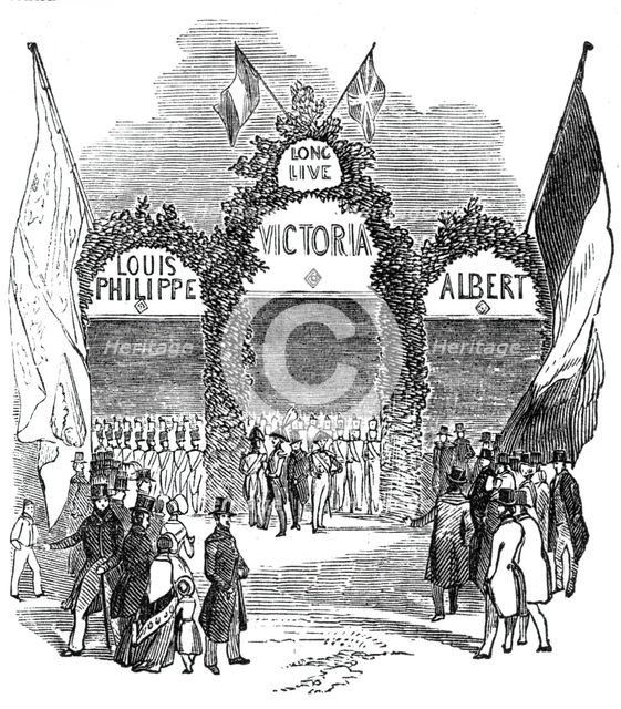 Arch at the Railway Station, Gosport, 1844. Creator: Stephen Sly.