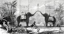 Arch at Colombo, Ceylon, on the occasion of the Royal Visit, from a sketch by one..., 1876. Creator: Unknown