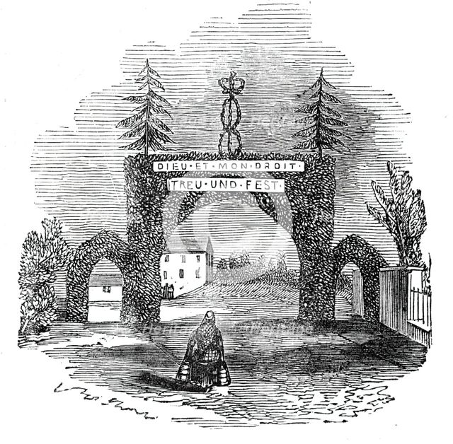 Arch at Coupar Angus, 1844. Creator: Unknown.