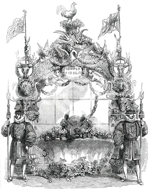 Arch in the Dinner Pavilion..., 1850. Creator: Unknown.