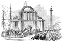 Arch in Whitefriars at the Wilberforce Column, Hull, 1854. Creator: Unknown