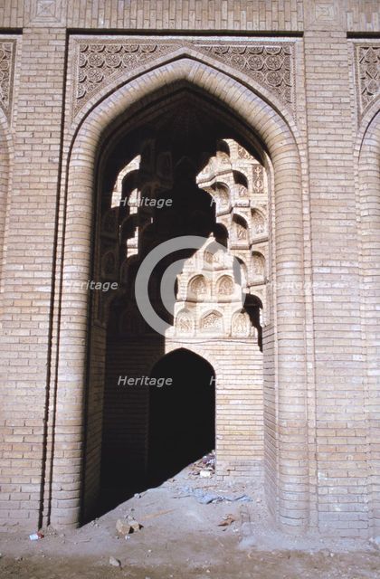 Arch in sunlight, Abbasid Palace, Baghdad, Iraq, 1977. Creator: Vivienne Sharp.