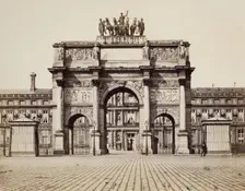 Arch of the Carrousel, Paris, 19th century. Creator: Edouard Baldus