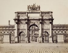 Arch of the Carrousel, Paris, 19th century. Creator: Edouard Baldus