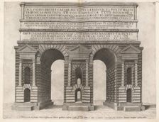 Arch of the Claudian Aqueduct, 1549. Creator: Unknown