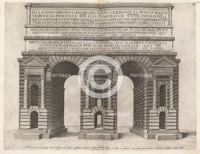 Arch of the Claudian Aqueduct, 1549. Creator: Unknown.