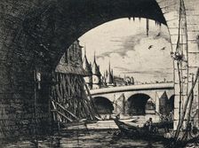 Arch of the Pont Notre-Dame 1915. Artist: CH Meryon