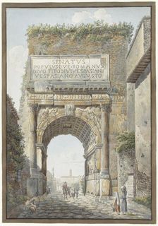 Arch of Titus, Forum Romanum, Rome, 1786-1817. Creator: Daniel Dupré