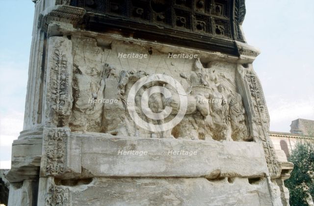 Arch of Titus, Forum, Rome, c81. Artist: Unknown