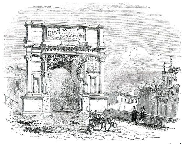 Arch of Titus - Rome, 1850. Creator: Unknown.