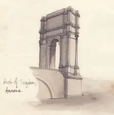Arch of Trajan, Ancona 1951. Creator: Shirley Markham