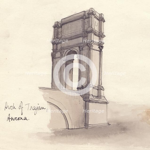 'Arch of Trajan, Ancona', 1951. Creator: Shirley Markham.