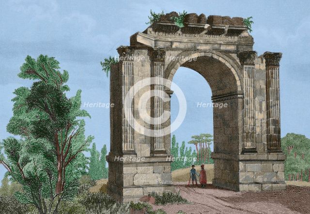 Arch of Bará (Arch of Berà), Roda de Bará (Roda de Berà), Tarragona province, Catalonia, Spain, 1853 Creator: Antonio Roca Sallent.