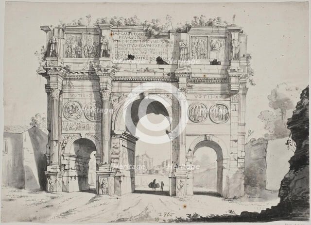 Arch of Constantine in Rome. Creator: Anon.