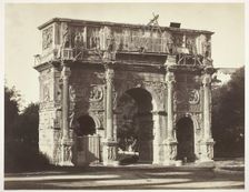 Arch of Constantine, Rome, 1854/55, printed c. 1863. Creators: Bisson Frères, Louis-Auguste Bisson, Auguste-Rosalie Bisson