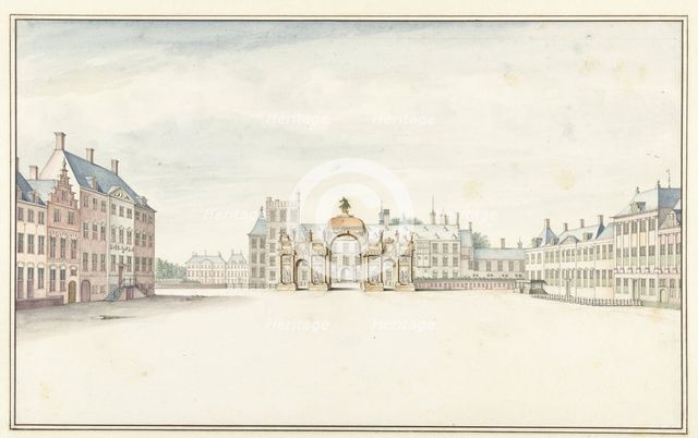 Arch of Honour for King William III at The Hague, 1691, (1691).  Creator: Jan van Call.