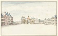 Arch of Honour for King William III at The Hague, 1691, (1691). Creator: Jan van Call