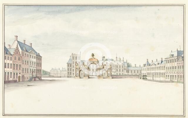 Arch of Honour for King William III at The Hague, 1691, (1691).  Creator: Jan van Call.