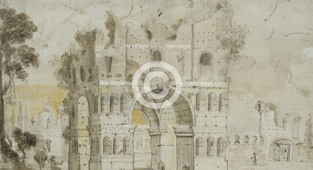 Arch of Janus in Rome, c17th century. Creator: Anon.