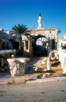 Arch of Marcus Aurelius, Tripoli, Libya, 163 AD. Creator: Vivienne Sharp