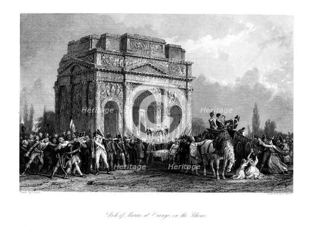 'Arch of Marius at Orange on the Rhone', c1792, (1875).Artist: J Carter