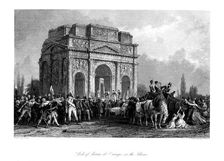 Arch of Marius at Orange on the Rhone c1792, (1875).Artist: J Carter
