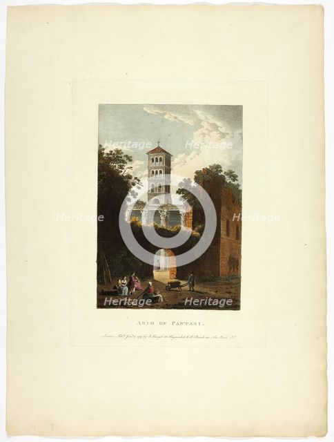 Arch of Pantani, plate thirty-seven from the Ruins of Rome, published January 17, 1797. Creator: Matthew Dubourg.