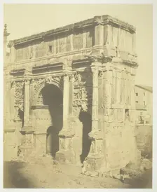 Arch of Septimius Severus, c. 1857. Creator: Robert MacPherson