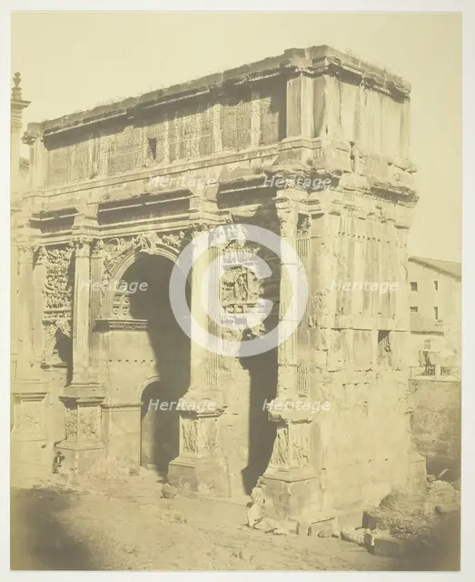 Arch of Septimius Severus, c. 1857. Creator: Robert MacPherson.