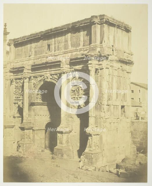 Arch of Septimius Severus, c. 1857. Creator: Robert MacPherson.