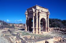 Arch of Septimius Severus, Leptis Magna, Libya. Creator: Vivienne Sharp