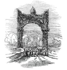 Arch on the Old Brig of Doon, 1844. Creator: Unknown