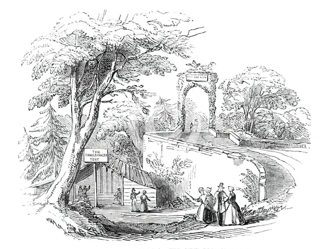 Arch on the new Brig of Doon, 1844. Creator: Unknown.