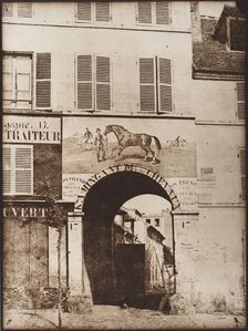 Arch & Picture Of Horse, c.1847, printed 1976. Creator: Hippolyte Bayard