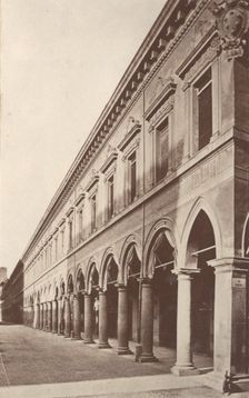 Archaeological Civic Museum façade, Bologna, between 1880-1886. Creator: Giorgio Sommer
