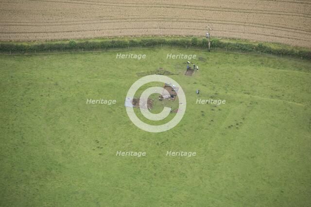 Archaeological excavation at Hanging Grimston medieval settlement, North Yorkshire, 2017. Creator: Historic England Staff Photographer.